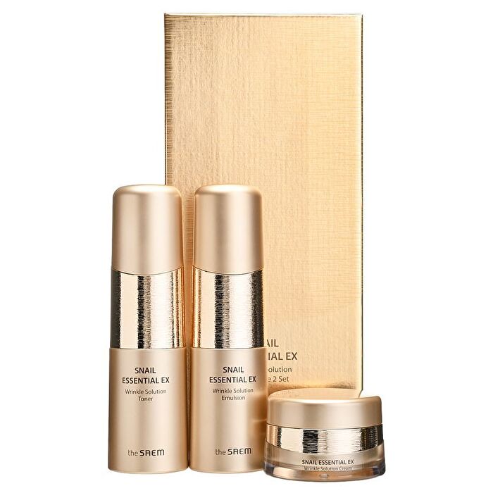 Snail Essential EX Wrinkle Solution Skin Care 2 Set - 3 pcs