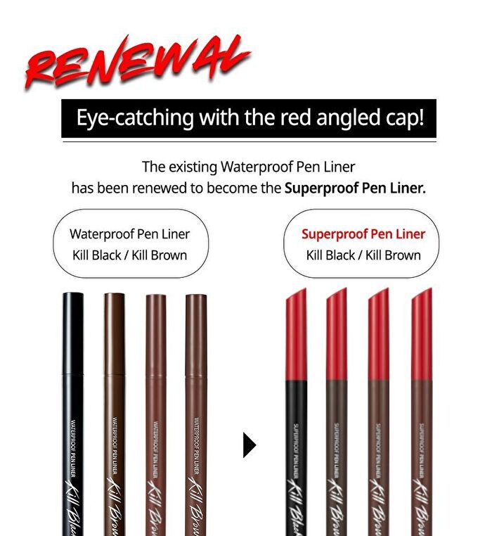 Superproof Pen Liner - 4 Colors - #01 Black