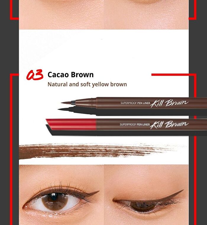 Superproof Pen Liner - 4 Colors - #02 Brown