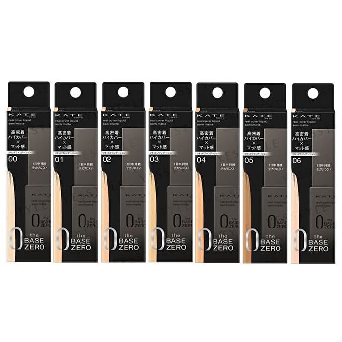 Kate The Base Zero Real Cover Liquid Foundation Semi-Matt - 04