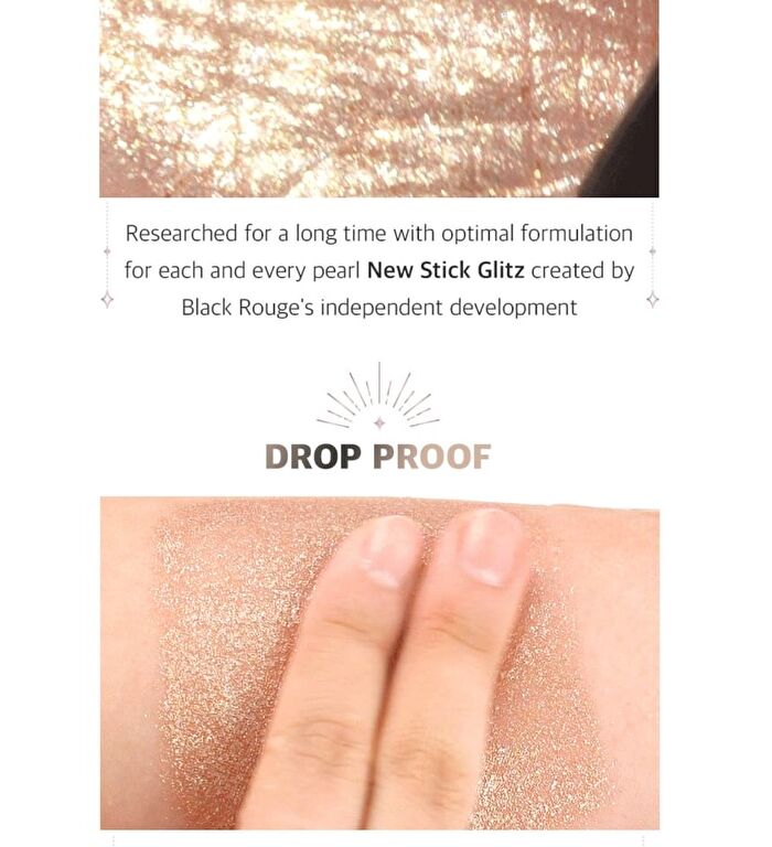 Black Rouge Drop Eyes Stick Glitz - 6 Colors - D05 Aurora Glitz