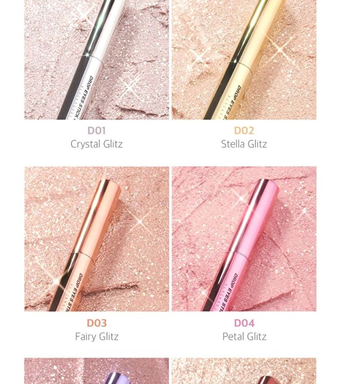 Black Rouge Drop Eyes Stick Glitz - 6 Colors - D05 Aurora Glitz