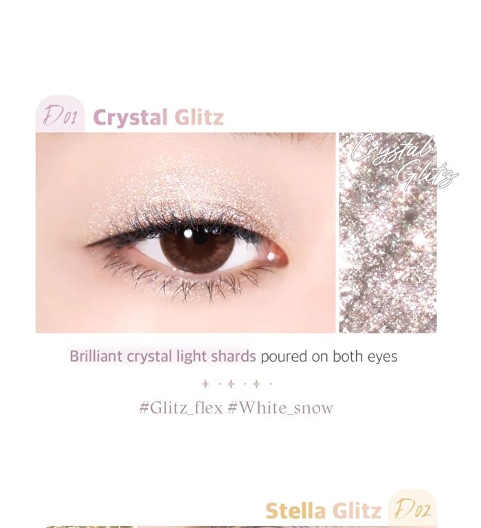 Black Rouge Drop Eyes Stick Glitz - 6 Colors - D05 Aurora Glitz