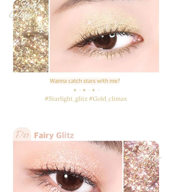 Black Rouge Drop Eyes Stick Glitz - 6 Colors - D05 Aurora Glitz