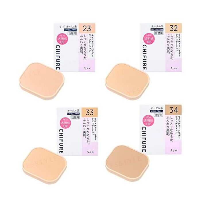 Chifure Moisture Powder Foundation SPF 20 PA++ - 33 Ocher - Refill