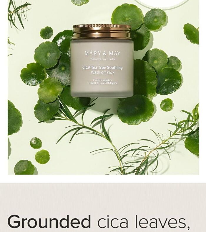 Mary&May Cica Tea Tree Soothing Wash Off Mask Pack - 125g