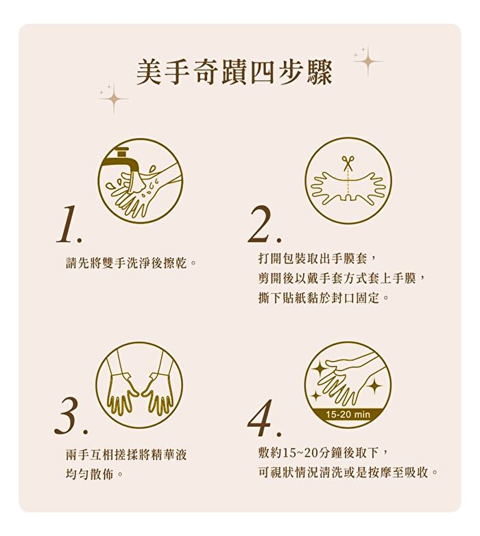 Rose Collagen Whitening Hand Mask - 1 pair