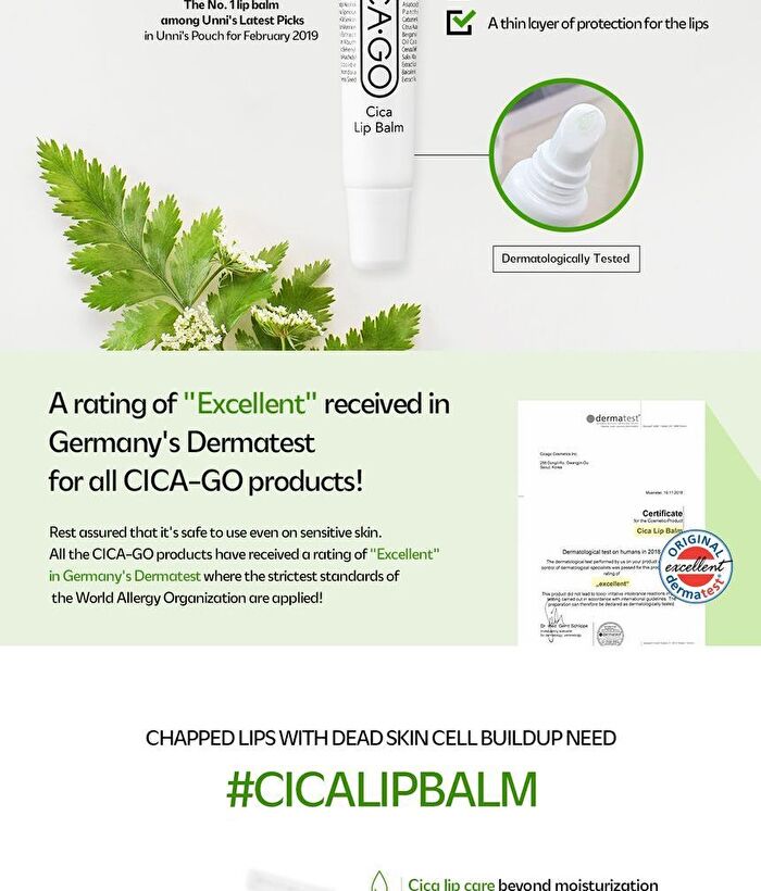 Isoi CICAGO Cica Lip Balm - 10g