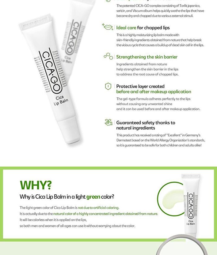Isoi CICAGO Cica Lip Balm - 10g