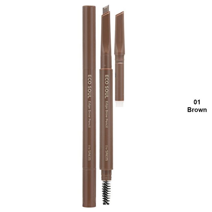 Eco Soul Edge Brow Pencil Set - 3 Colors - #02 Deep Brown