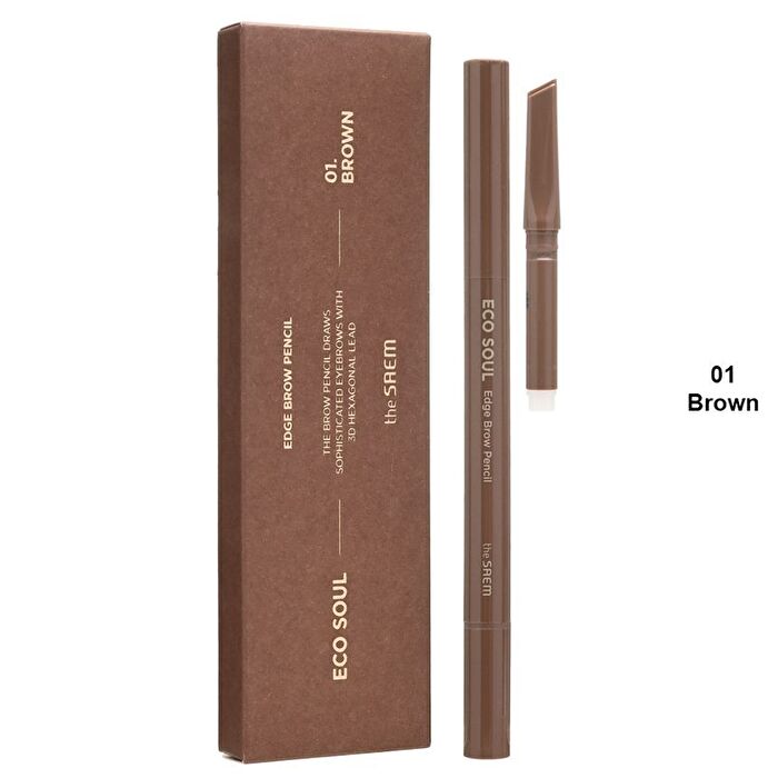 Eco Soul Edge Brow Pencil Set - 3 Colors - #03 Gray Brown
