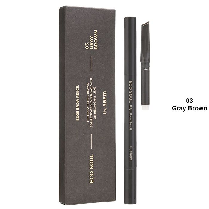 Eco Soul Edge Brow Pencil Set - 3 Colors - #03 Gray Brown