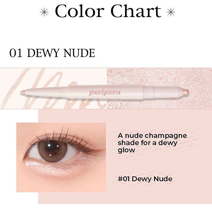 Sugar Twinkle Duo Eye Stick - 3 Colors - #01 Dewy Nude