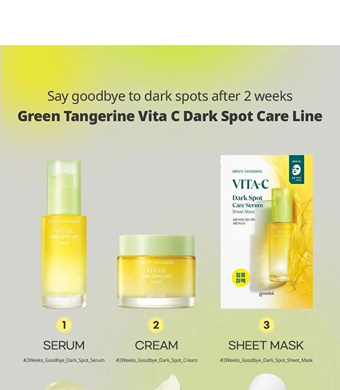 Green Tangerine Vita C Dark Spot Care Serum Mask Set - 28g x 5pcs