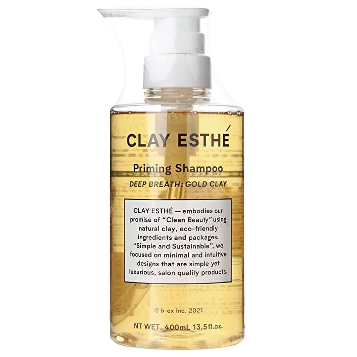 Clay Esthe Priming Shampoo Deep Breath: Gold Clay - 400ml
