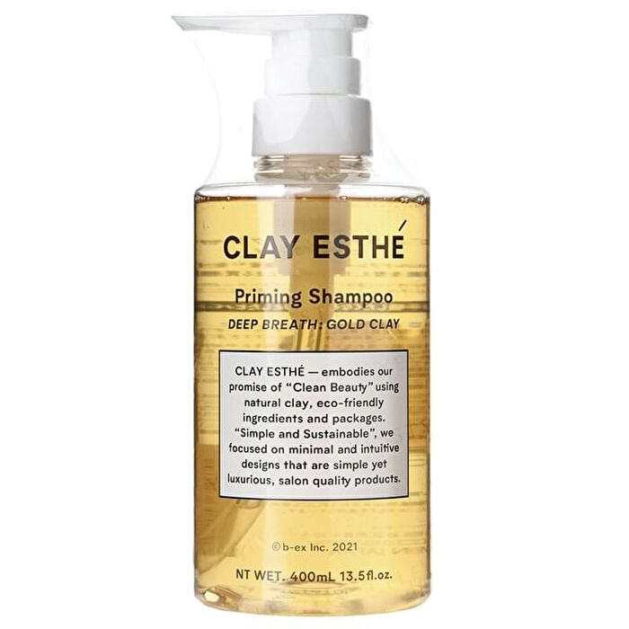 Clay Esthe Priming Shampoo Deep Breath: Gold Clay - 400ml