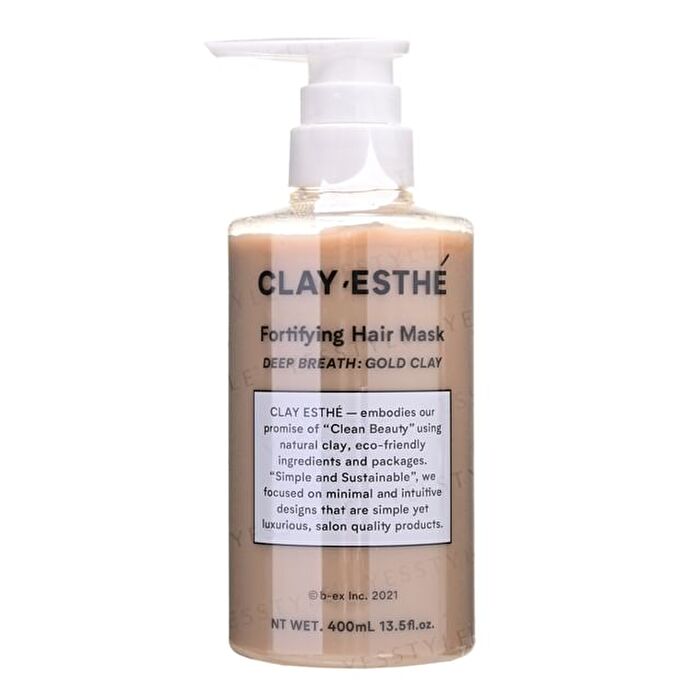 Clay Esthe Fortifying Hair Mask Deep Breath: Gold Clay - 400ml