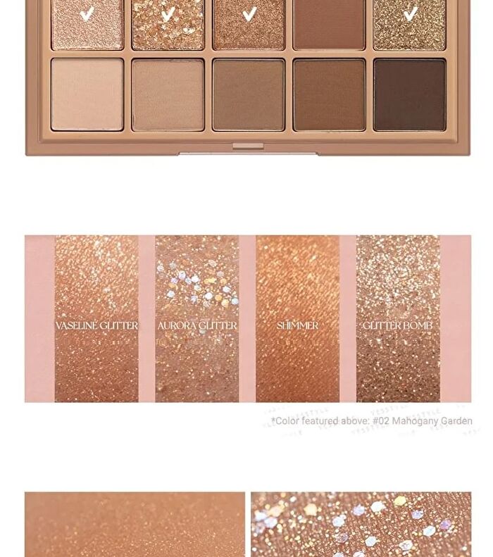 romand Better Than Palette The Secret Garden - 9 Types - #08 Peach Dahlia Garden