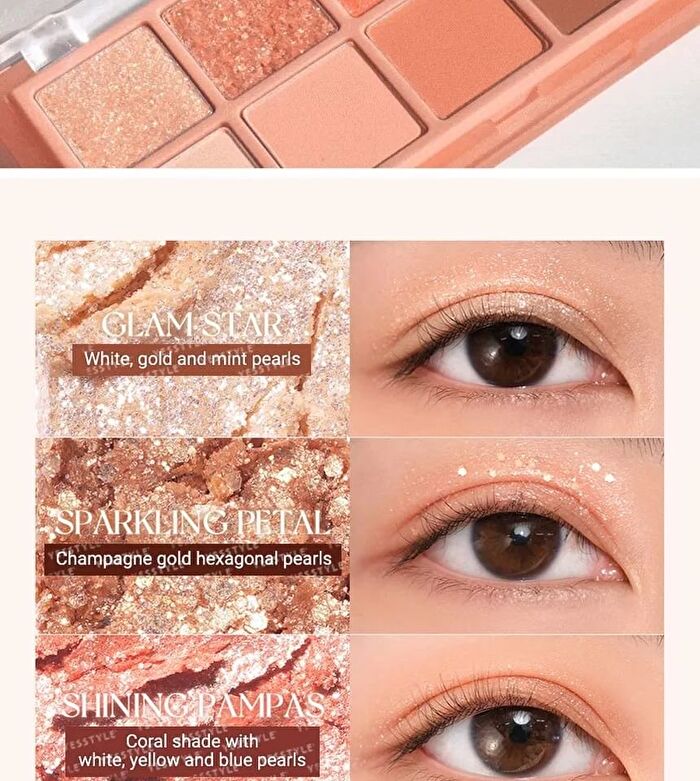 romand Better Than Palette The Secret Garden - 9 Types - #08 Peach Dahlia Garden
