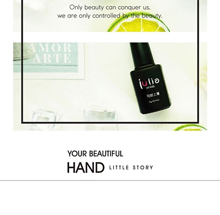 Julia Clear UV Nail Top Coat - 15g