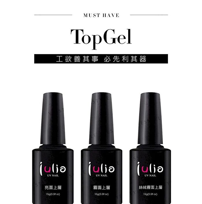 Julia Matte UV Nail Top Coat - 15g