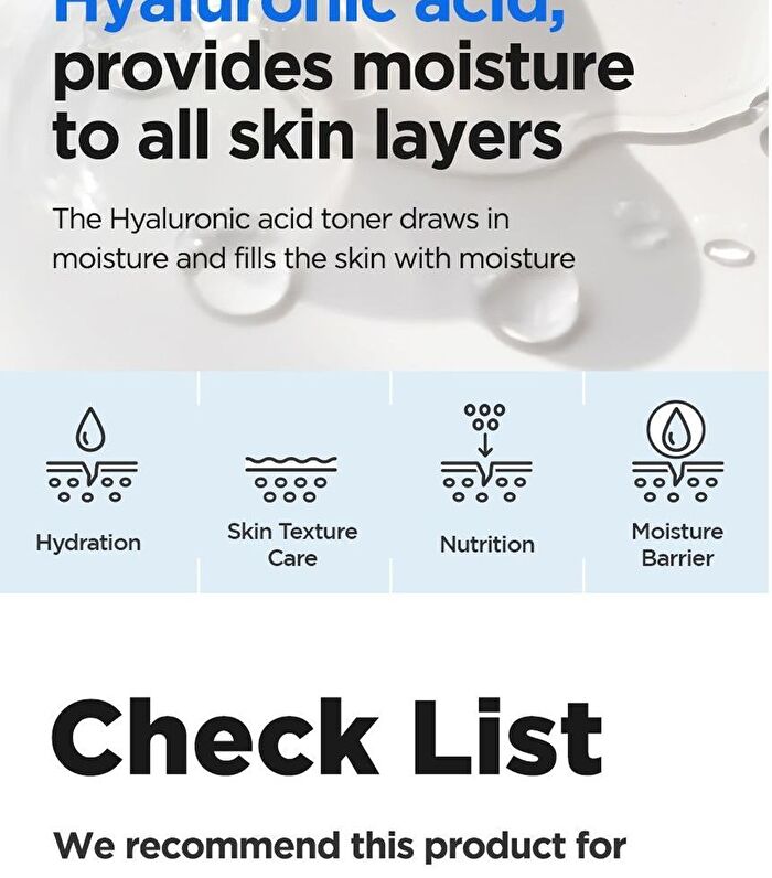 Hyaluronic Acid Toner - New Version - 200ml