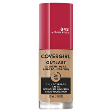 Covergirl Outlast Extreme Wear Foundation 842 Medium Beige 30ml