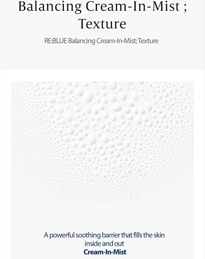 RE:BLUE Balancing Cream-In-Mist - 120ml