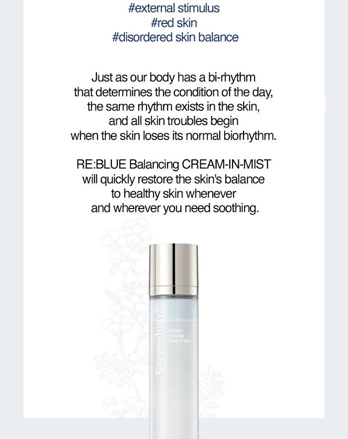 RE:BLUE Balancing Cream-In-Mist - 120ml