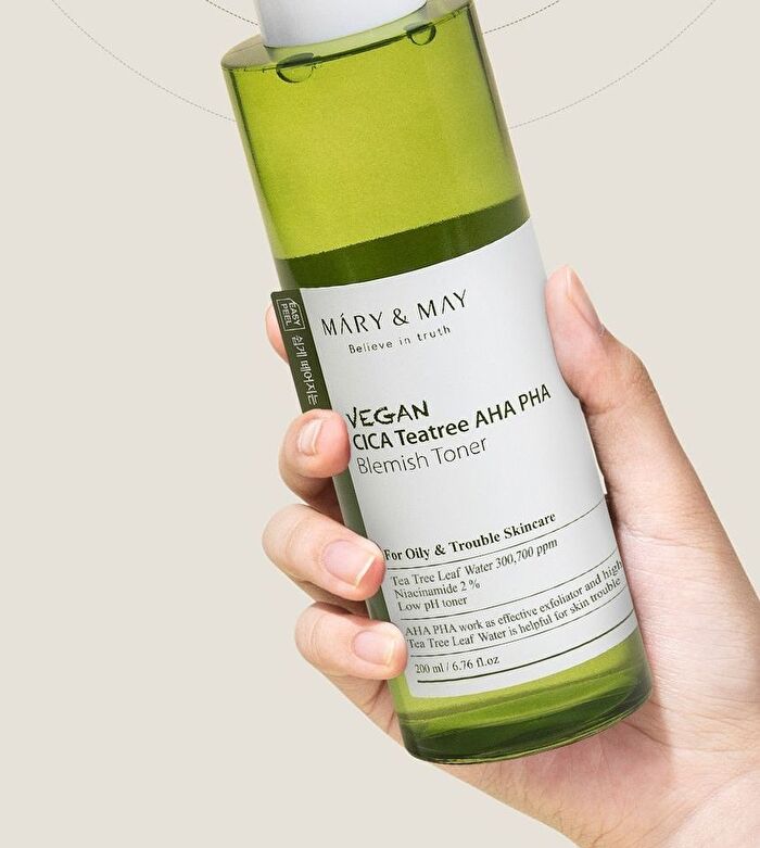 Vegan Cica Teatree AHA PHA Blemish Toner - 200ml