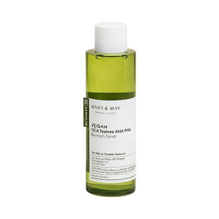 Vegan Cica Teatree AHA PHA Blemish Toner - 200ml