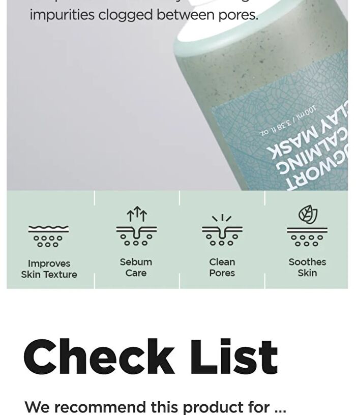 Mugwort Calming Clay Mask - New Version - 100ml