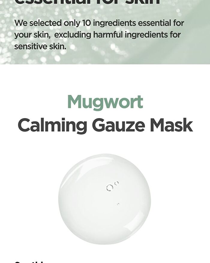 Mugwort Calming Gauze Mask Set - New Version - 23g x 10 sheets