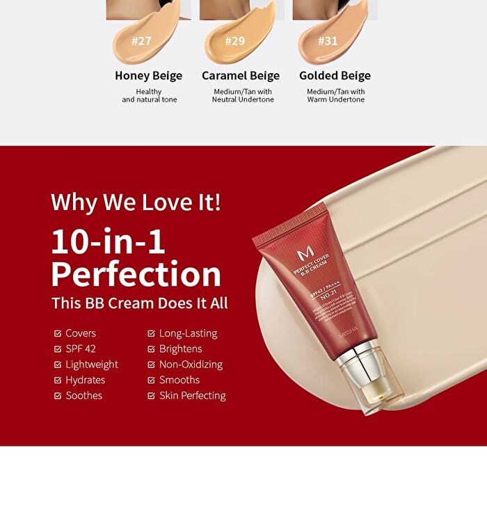 M Perfect Cover BB Cream - 7 Colors - #25 Warm Beige