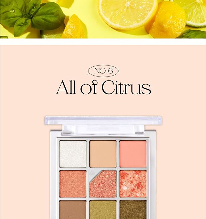 Glitterpedia Eye Palette - 7 Types - N°7 All of Peach Ade