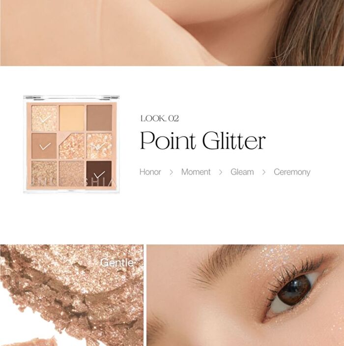 Glitterpedia Eye Palette - 7 Types - N°7 All of Peach Ade