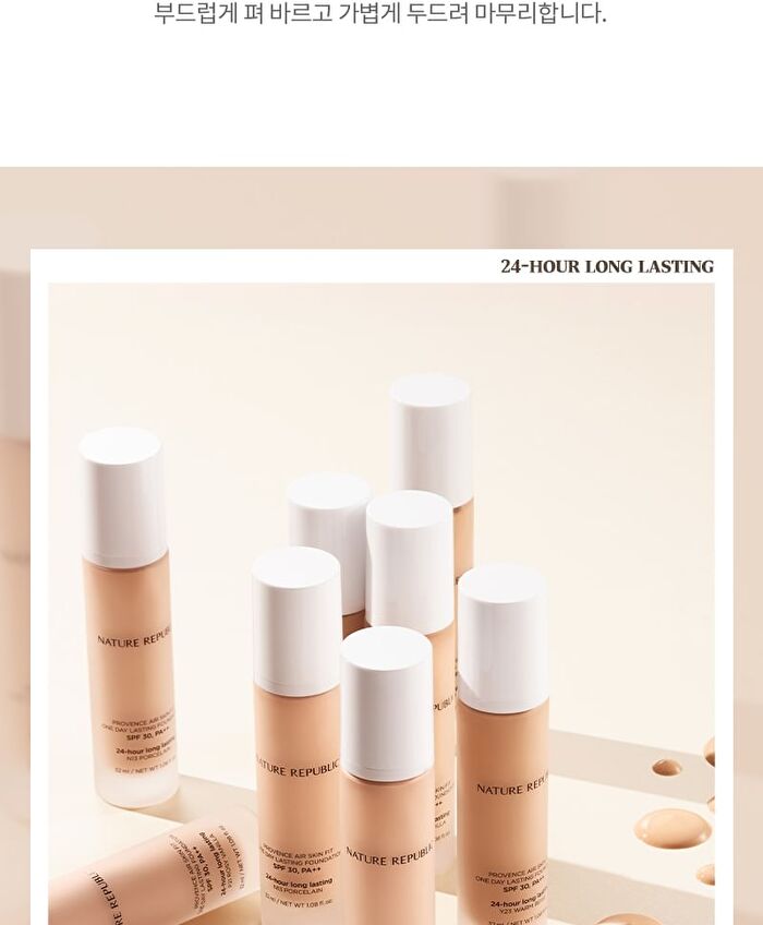 Provence Air Skin Fit One Day Lasting Foundation - 4 Colors - #Y23 Warm Beige