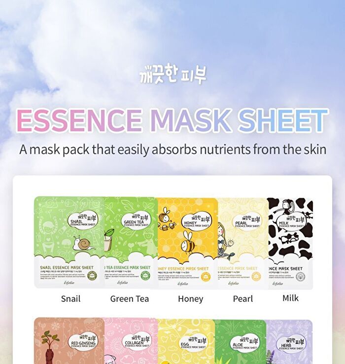 esfolio Niacinamide With Black Bean Essence Mask Sheet Set - 10 sheets