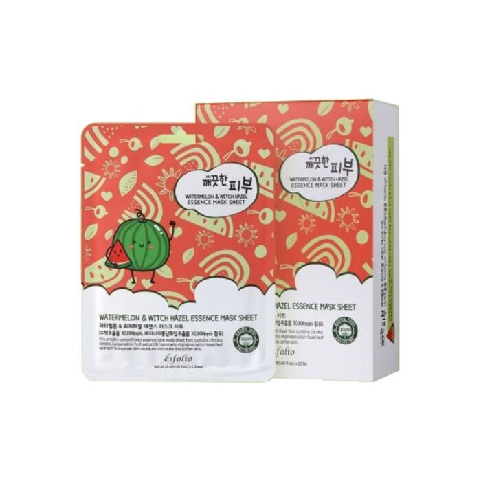 esfolio Watermelon & Witch Hazel Essence Mask Sheet Set - 10 sheets