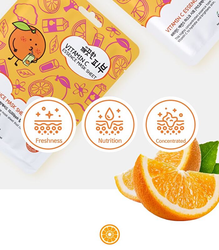 esfolio Vitamin C Essence Mask Sheet Set - 10 sheets