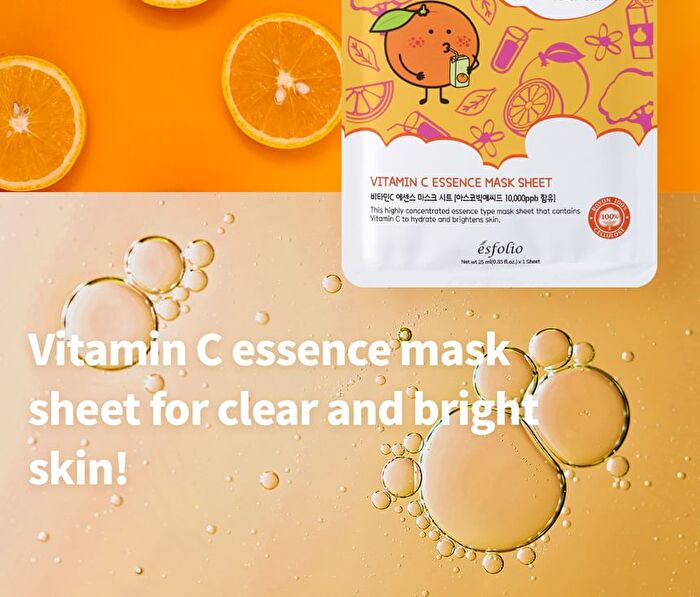 esfolio Vitamin C Essence Mask Sheet Set - 10 sheets