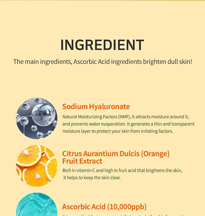 esfolio Vitamin C Essence Mask Sheet Set - 10 sheets