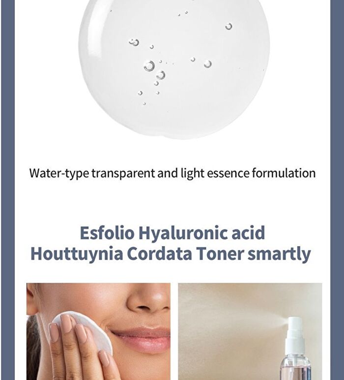 esfolio Hyaluronic Acid Houttuynia Cordata Toner - 150ml