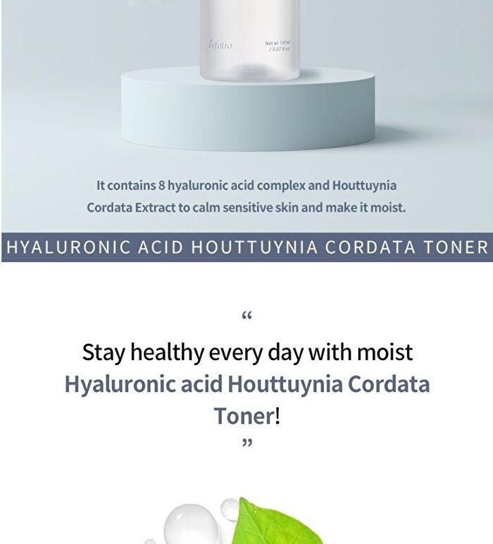 esfolio Hyaluronic Acid Houttuynia Cordata Toner - 150ml