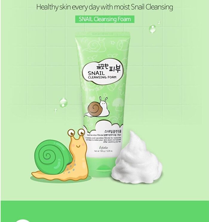 esfolio Pure Skin Snail Cleansing Foam - 150ml