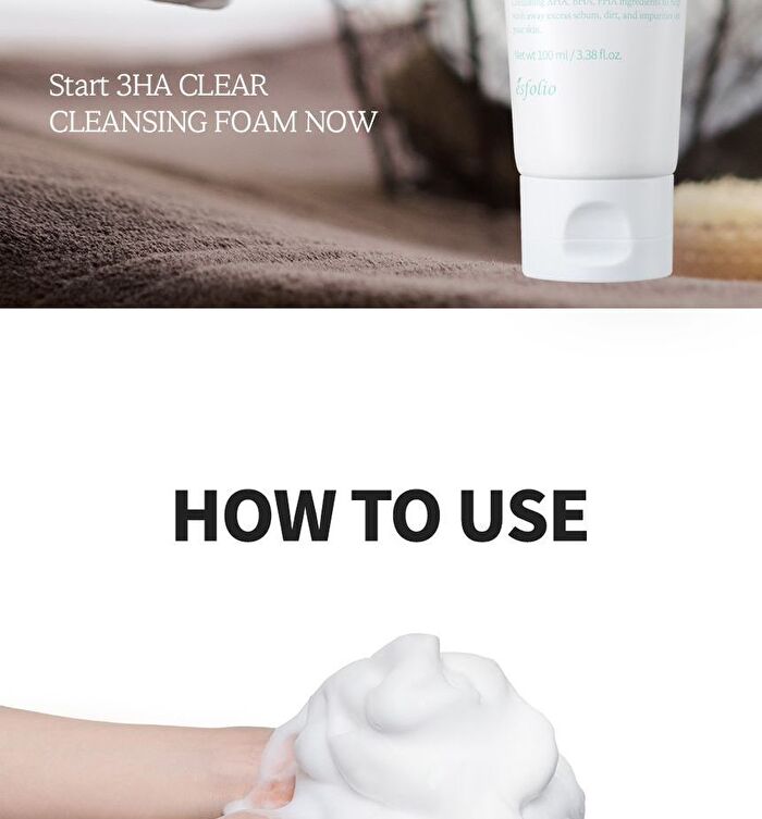 esfolio 3HA Clear Cleansing Foam - 100ml