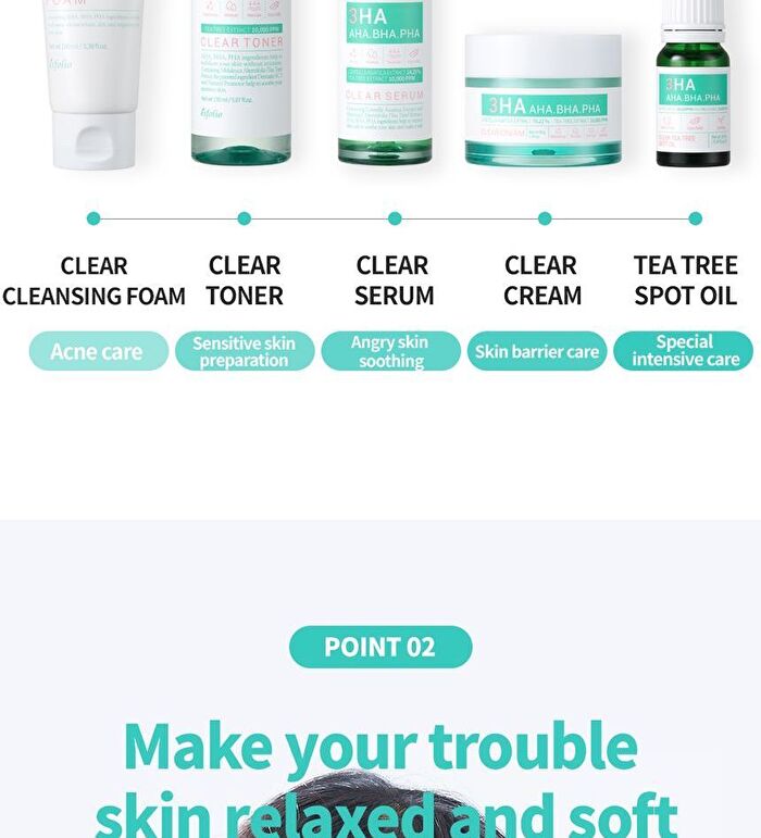 esfolio 3HA Clear Cleansing Foam - 100ml