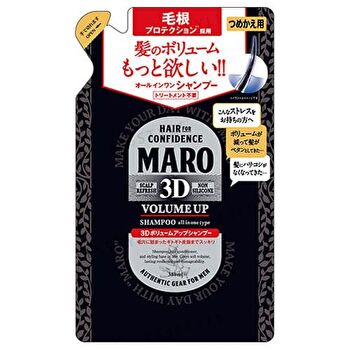 Maro 3D Volume Up Non Silicone Shampoo EX - 380ml Refill