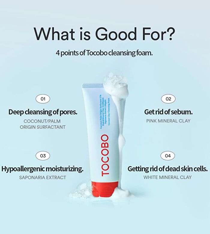 Coconut Clay Cleansing Foam - 150ml