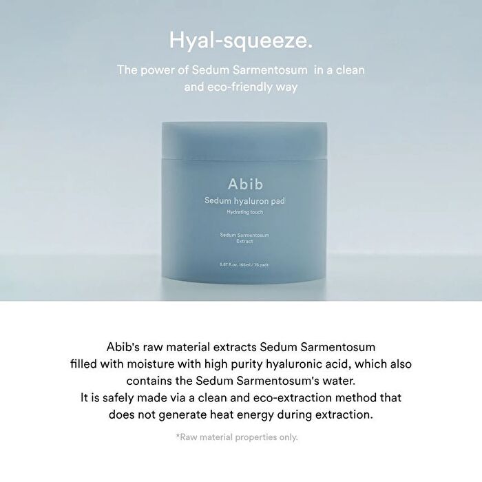 Sedum Hyaluron Pad Hydrating Touch - 75 pads